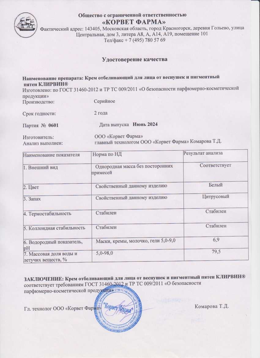 Паспорт №0620240601
